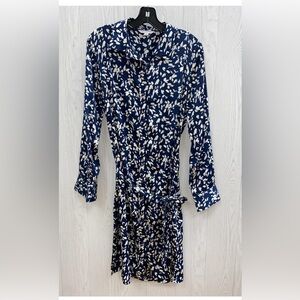 NWT: Ophelia Roe Satin Floral Shirt Dress